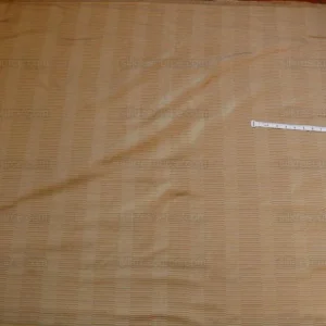 P1200439 100% Silk Jacquard Piano Key Texture "goldspun" Metalic Brown Gold