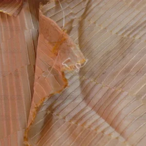 P1200442 100% Silk Jacquard Piano Key Texture "goldspun" Metalic Brown Gold