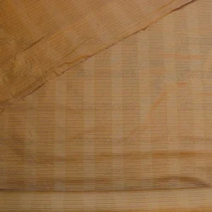 P1200443 100% Silk Jacquard Piano Key Texture "goldspun" Metalic Brown Gold