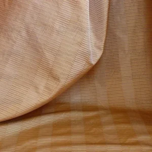 P1200448 100% Silk Jacquard Piano Key Texture "goldspun" Metalic Brown Gold