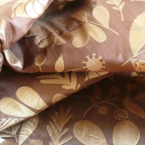 P1220765 100% Silk Damask Fairy Tale Tree Of Life "chocolate" Brown Thick Josef Frank MSRP USD356/Y