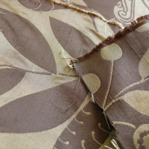 P1220767 100% Silk Damask Fairy Tale Tree Of Life "chocolate" Brown Thick Josef Frank MSRP USD356/Y