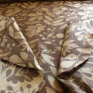 P1220772 100% Silk Damask Fairy Tale Tree Of Life "chocolate" Brown Thick Josef Frank MSRP USD356/Y