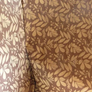 P1220773 100% Silk Damask Fairy Tale Tree Of Life "chocolate" Brown Thick Josef Frank MSRP USD356/Y