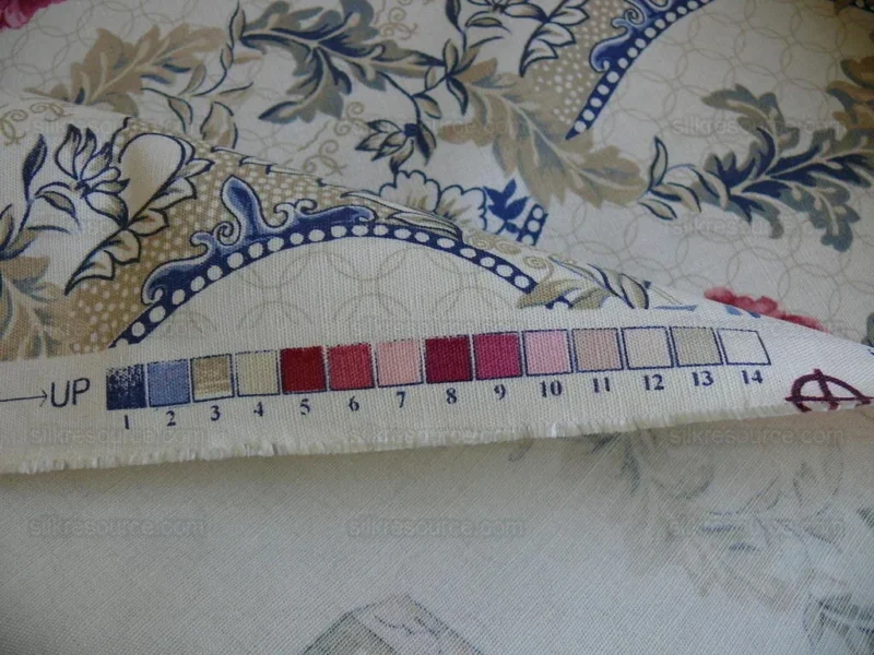 P1230350 Travers Linen Print Asian Pink Peony Blue Porcelain