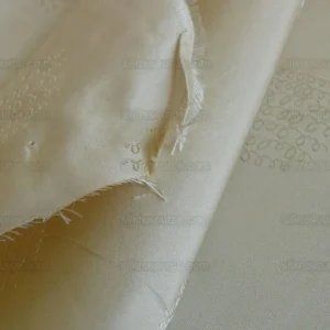 P1230859 Bty 100% Silk Damask Loop Doodle "vanilla" Ecru Beige Cream MSRP USD 200+/Y