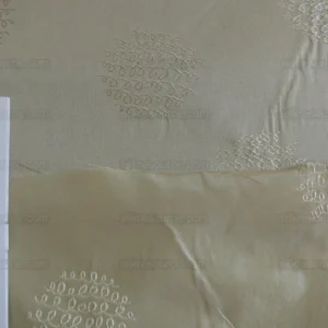 P1230865 Bty 100% Silk Damask Loop Doodle "vanilla" Ecru Beige Cream MSRP USD 200+/Y