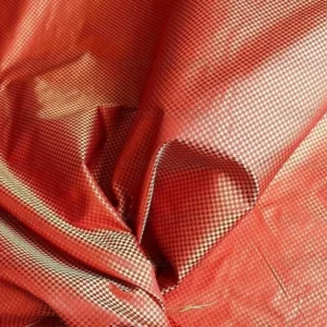 P1240053 High End 100% Silk Mini Check "mulberry" Red Heavy! MSRP USD275/Y