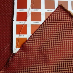 P1240057 High End 100% Silk Mini Check "mulberry" Red Heavy! MSRP USD275/Y