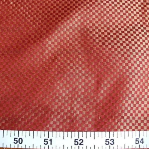 P1240062 High End 100% Silk Mini Check "mulberry" Red Heavy! MSRP USD275/Y
