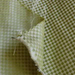 P1260071 High End 100% Silk Mini Check "arcadia" Green Heavy! MSRP USD275/Y