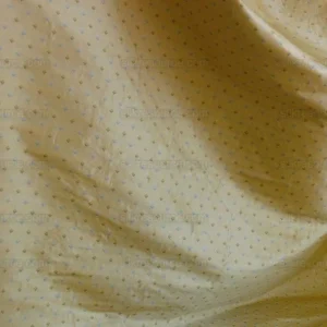 P1260625 100% Silk Lampas Diamond Dot "bluestone" Yellow Blue Green Stripe Reversible