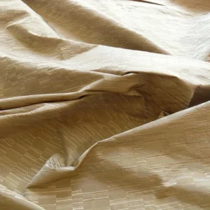 P1260924 100% Silk Damask Piano Key "khaki" Brown Tan Jacquard Textured Iridescent