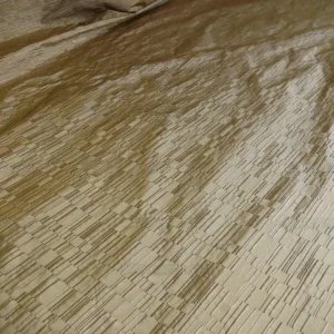 P1260933 100% Silk Damask Piano Key "khaki" Brown Tan Jacquard Textured Iridescent