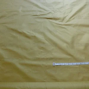 P1270566 High End 100% Silk Mini Check "cornsilk" Gold Heavy! MSRP USD275/Y