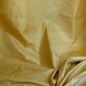 P1270570 High End 100% Silk Mini Check "cornsilk" Gold Heavy! MSRP USD275/Y