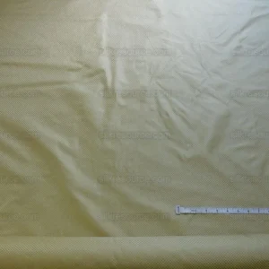 P1270600 High End 100% Silk Mini Check "flax" Gold Heavy! MSRP USD275/Y