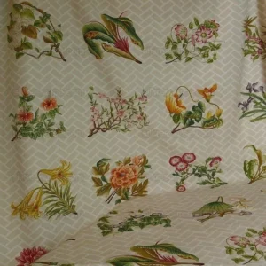 1.3y Clarence House "la Belle Saison" Summer Botany Lotus Jasmine Iris Peony Lily Kazumi Asian Botanic Study 30 Screens!