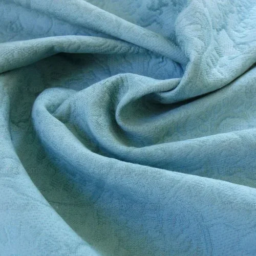P1400232 1.5y Lee Jofa Fabric - Palma Matelasse Wedgwood Blue Aqua