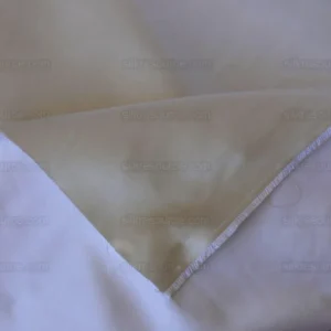 P1490174 Clarence House Monceau Satin 100% Silk Double-faced Duchess Satin WHITE & CREAM Snow White CHAMPAGNE