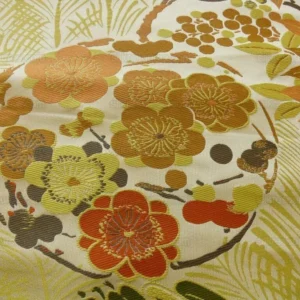 P1500291 Kravet Coutour Imperial Kimono Silk Lampas Golden Plum Pine and Bamboo1.5y