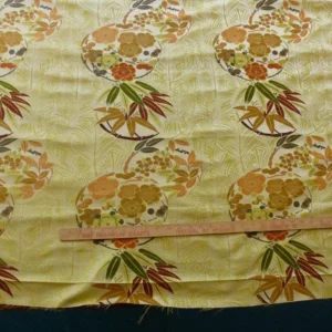 P1500292 Kravet Coutour Imperial Kimono Silk Lampas Golden Plum Pine and Bamboo1.5y