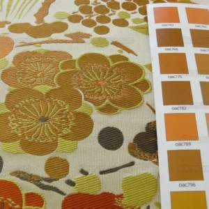 P1500296 Kravet Coutour Imperial Kimono Silk Lampas Golden Plum Pine and Bamboo1.5y