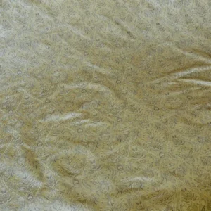 P1520877 Fabricut Federo 100% Silk Lampas Ren Medallion/artichoke- Gold