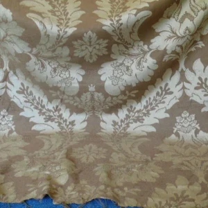 P1520933 Vervain Italian Linen Damask In Muted Golden Fall MSRP USD 200/y