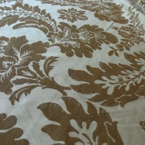 P1520942 Vervain Italian Linen Damask In Muted Golden Fall MSRP USD 200/y
