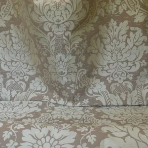 by yard Schumacher "julia" Italy Silk Lampas Ren Baby Green and griege MSRP US300+