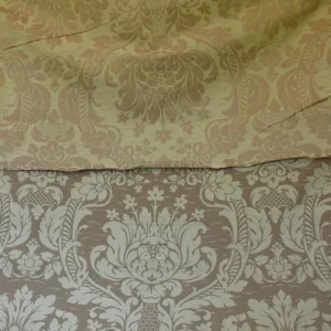 by yard Schumacher "julia" Italy Silk Lampas Ren Baby Green and griege MSRP US300+