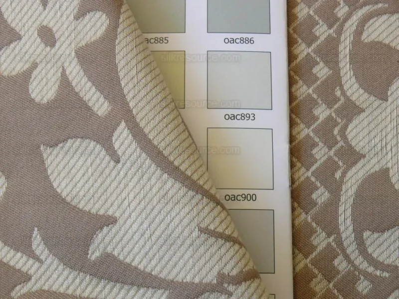 by yard Schumacher "julia" Italy Silk Lampas Ren Baby Green and griege MSRP US300+