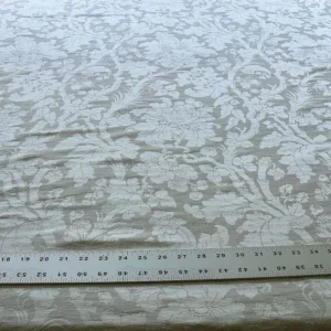 P1550562 By Yard Ralph Lauren Clarissa Silk+linen Damask Pearl Snow White Mspr1/y #1328