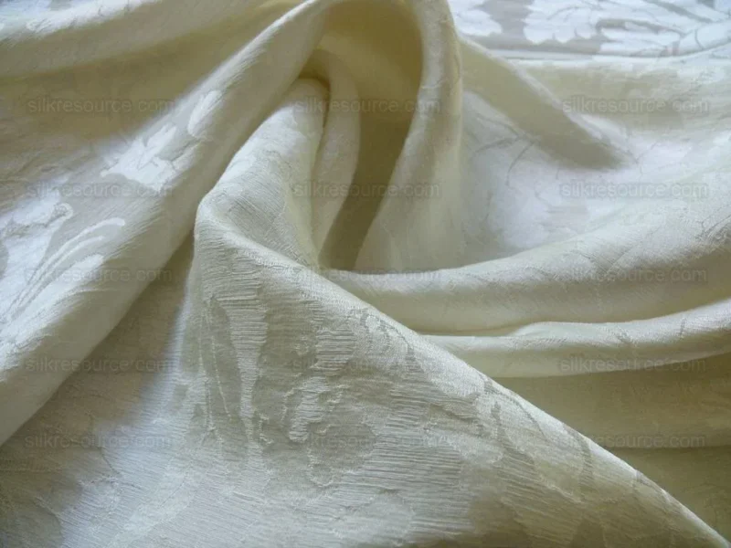 P1550564 By Yard Ralph Lauren Clarissa Silk+linen Damask Pearl Snow White Mspr1/y #1328