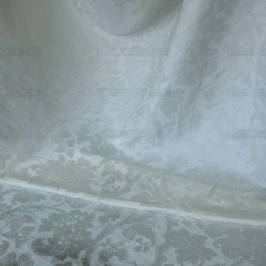 P1550566 By Yard Ralph Lauren Clarissa Silk+linen Damask Pearl Snow White Mspr1/y #1328