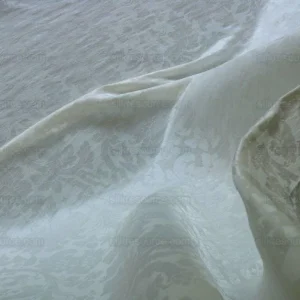 P1550567 By Yard Ralph Lauren Clarissa Silk+linen Damask Pearl Snow White Mspr1/y #1328