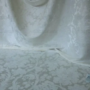 P1550570 By Yard Ralph Lauren Clarissa Silk+linen Damask Pearl Snow White Mspr1/y #1328