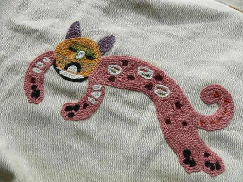 P1550984 By Yard Clarence House Animal Crewel Wool On Cotton Primativo Embroidery Aztec