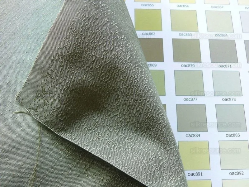 P1560025 By yard Lee Jofa Staccato Silk Weave Olivet Demure Green Speckled Texture Silk MSRP USD198/y