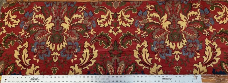 img_3952 0.5y Scalamandre Novaro Tapestry Wool Multi Red Thick MSRP USD 596Y