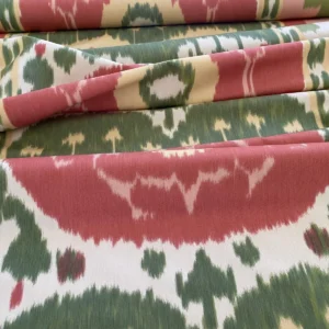 0.56 yd F Schumacher Samarkand Ii Warp Print Watermelon MSRP USD 396/YD Special Order (Copy)