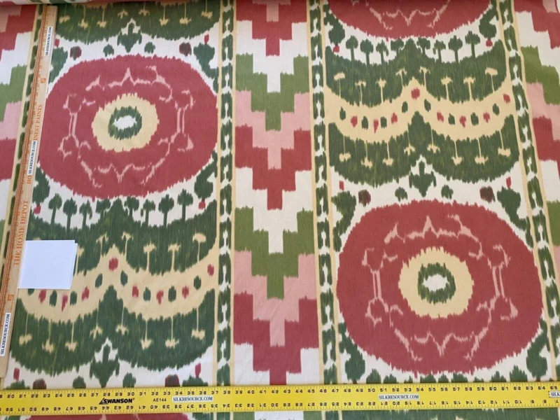 img_4277 0.56 yd F Schumacher Samarkand Ii Warp Print Watermelon MSRP USD 396/YD Special Order (Copy)