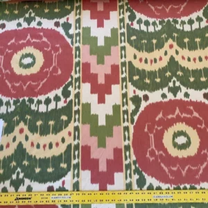 img_4277 0.56 yd F Schumacher Samarkand Ii Warp Print Watermelon MSRP USD 396/YD Special Order (Copy)