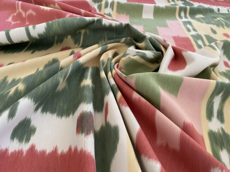 img_4280 0.56 yd F Schumacher Samarkand Ii Warp Print Watermelon MSRP USD 396/YD Special Order (Copy)