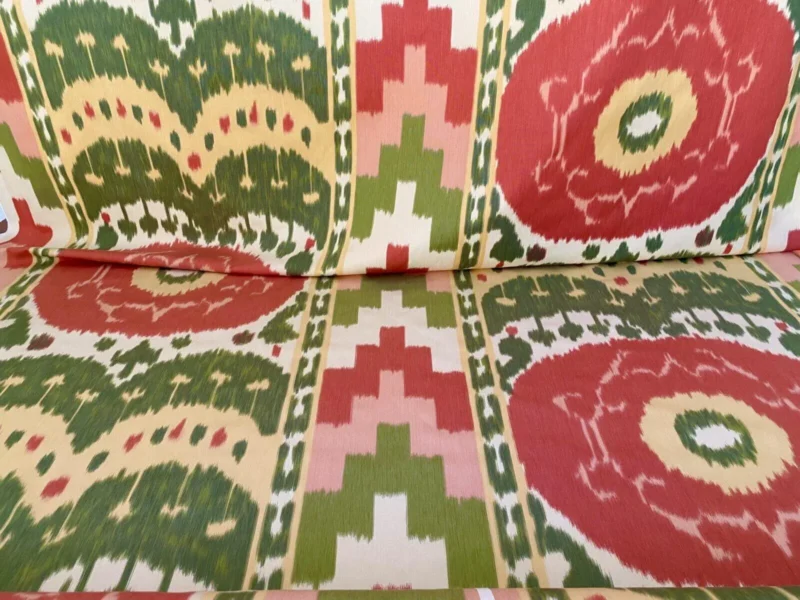 img_4284 0.56 yd F Schumacher Samarkand Ii Warp Print Watermelon MSRP USD 396/YD Special Order (Copy)