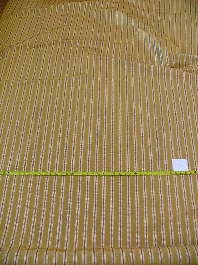 products-P1590494.jpg Pindler 100% Silk Satin Stripe Taffeta Wheat Gold Red Silver White