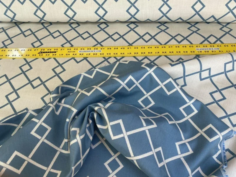 IMG_5487 Scalamandre Hope Diamond Sky Blue White Outdoor Sunbrella MSRP USD 184/yard