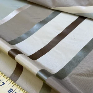 IMG_5492 Scalamandre  Belle Blue, Soft Browns & Creams Silk Satin Texture Stripe MSRP USD 188/Y