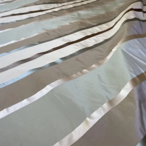 IMG_5497 Scalamandre  Belle Blue, Soft Browns & Creams Silk Satin Texture Stripe MSRP USD 188/Y